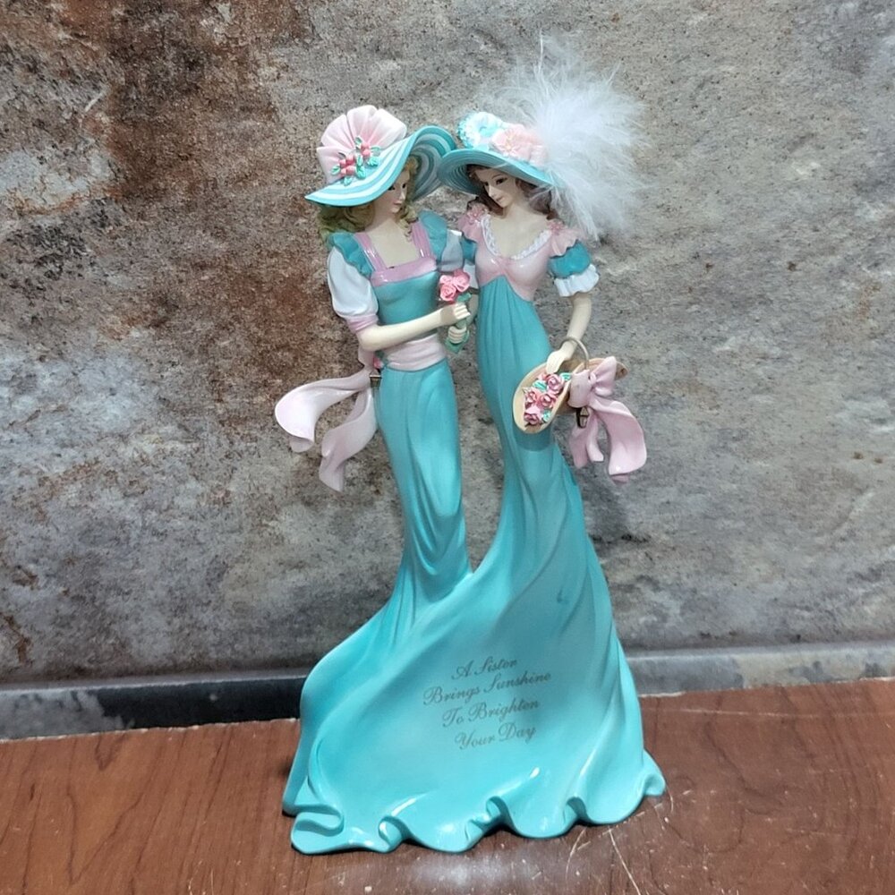 Thomas Kinkade A Sister Brings Sunshine Beloved Sisters Figurine 2009